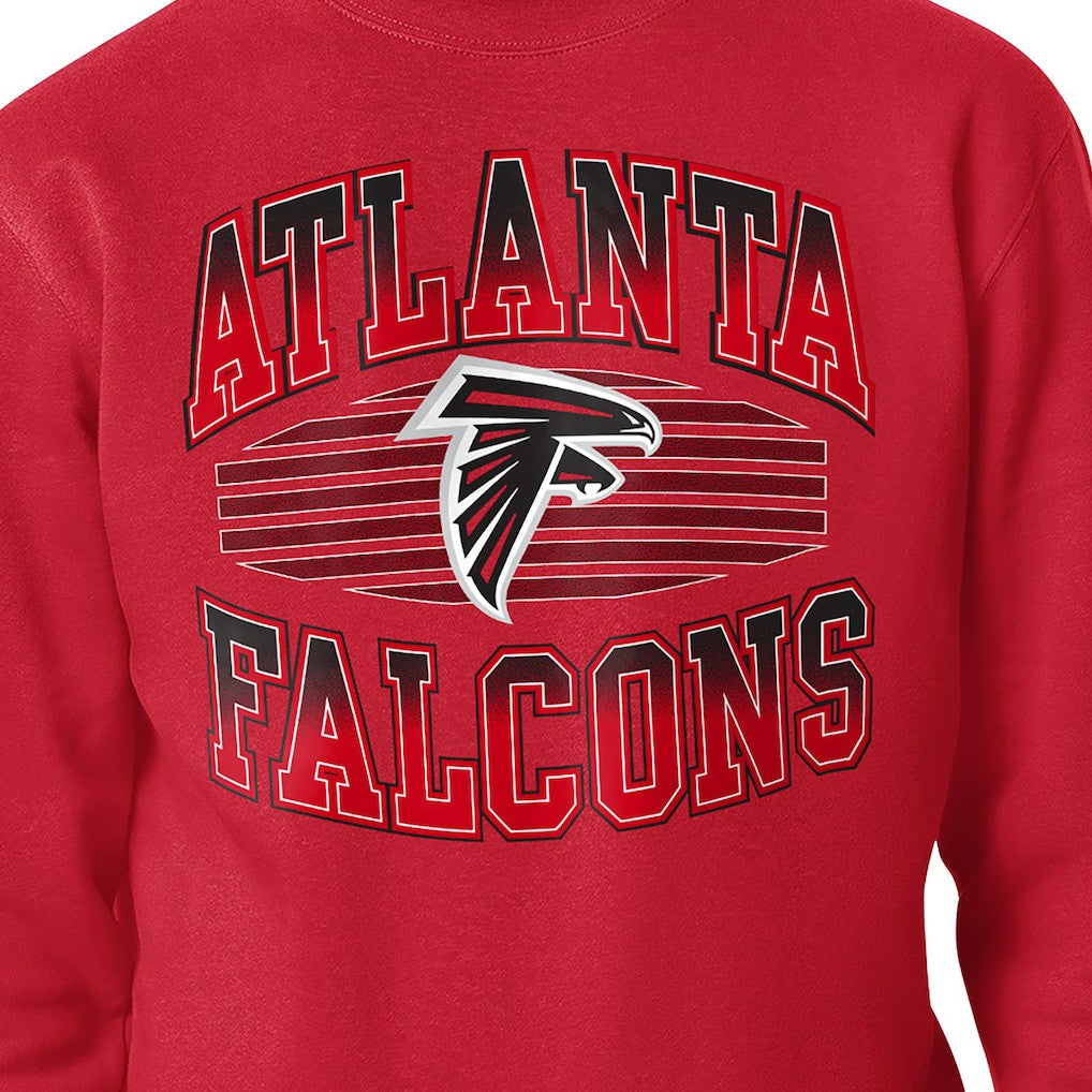 Atlanta Falcons Starter Team Grit Graphic Fleece Pullover Sweatshirt Red