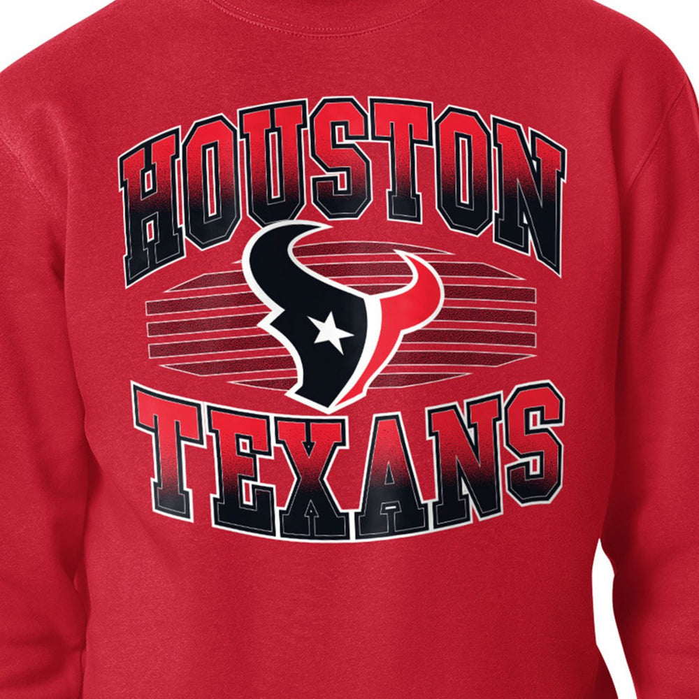 Houston Texans Starter Team Grit Graphic Fleece Pullover Sweatshirt Red