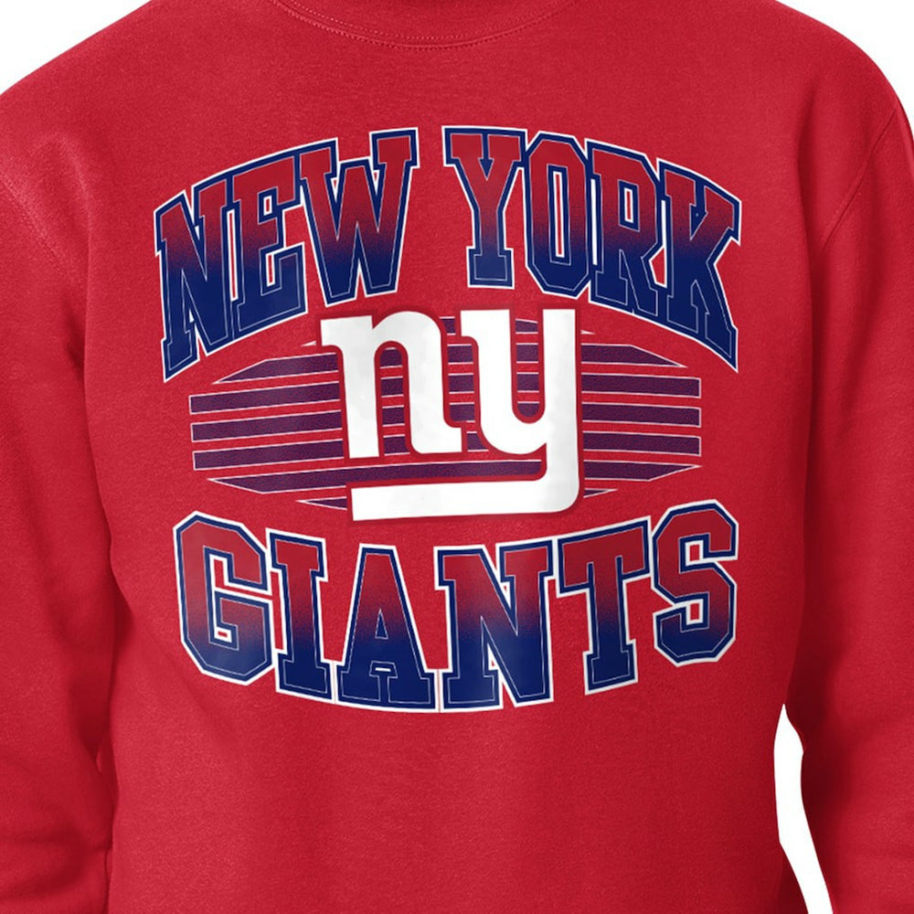 New York Giants Starter Team Grit Graphic Fleece Pullover Sweatshirt Red