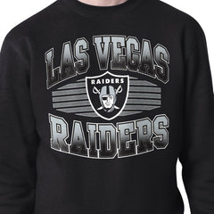 Las Vegas Raiders Starter Team Grit Graphic Fleece Pullover Sweatshirt Black