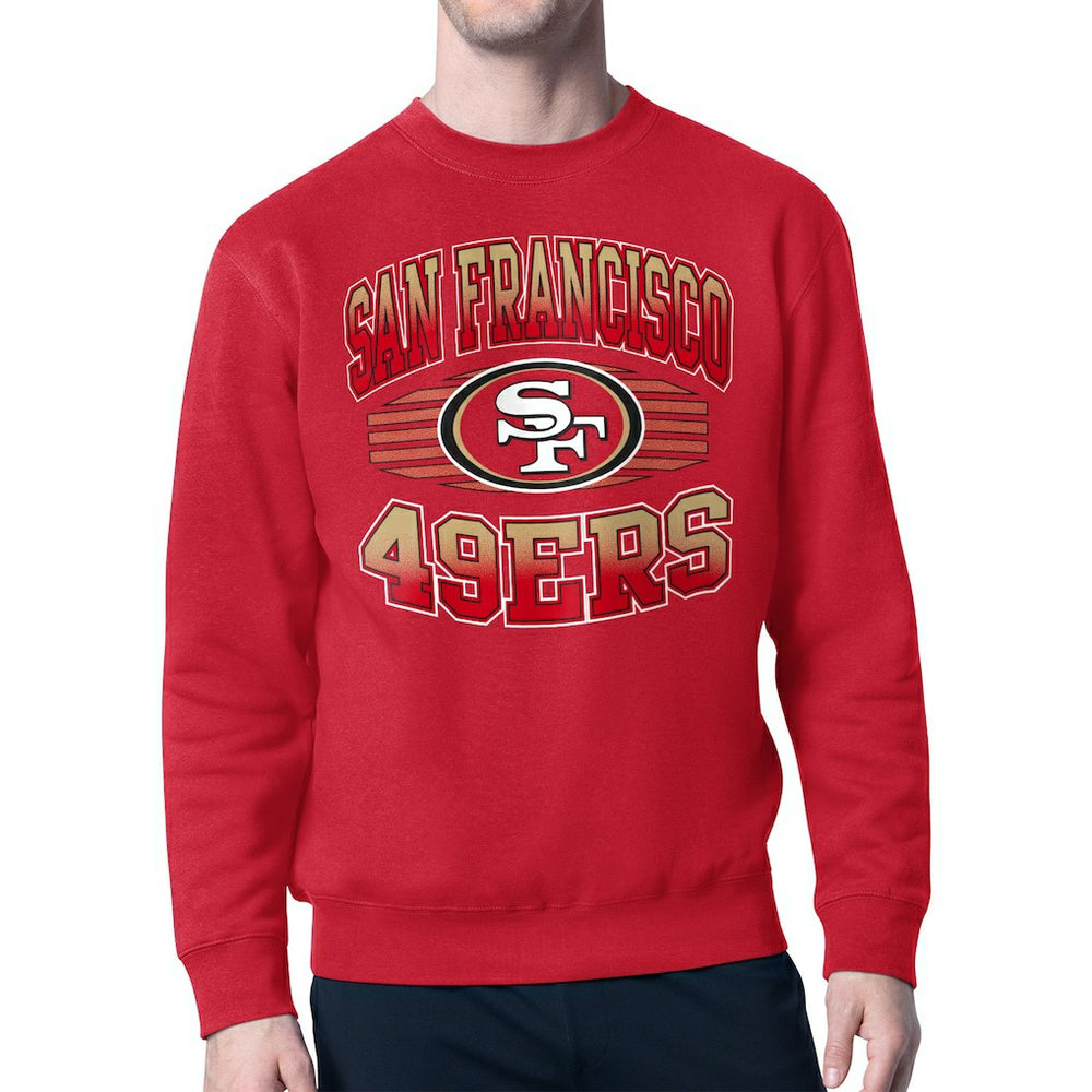San Francisco 49ers Starter Team Grit Graphic Fleece Pullover Sweatshirt Scarlet