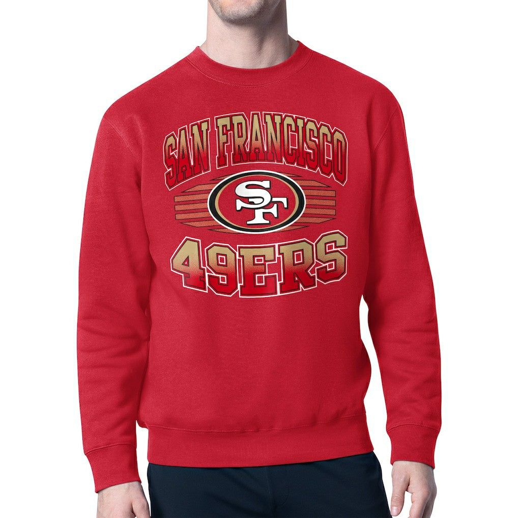 San Francisco 49ers Starter Team Grit Graphic Fleece Pullover Sweatshirt Scarlet