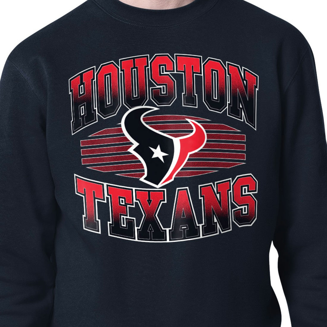 Houston Texans Starter Team Grit Graphic Fleece Pullover Sweatshirt Navy