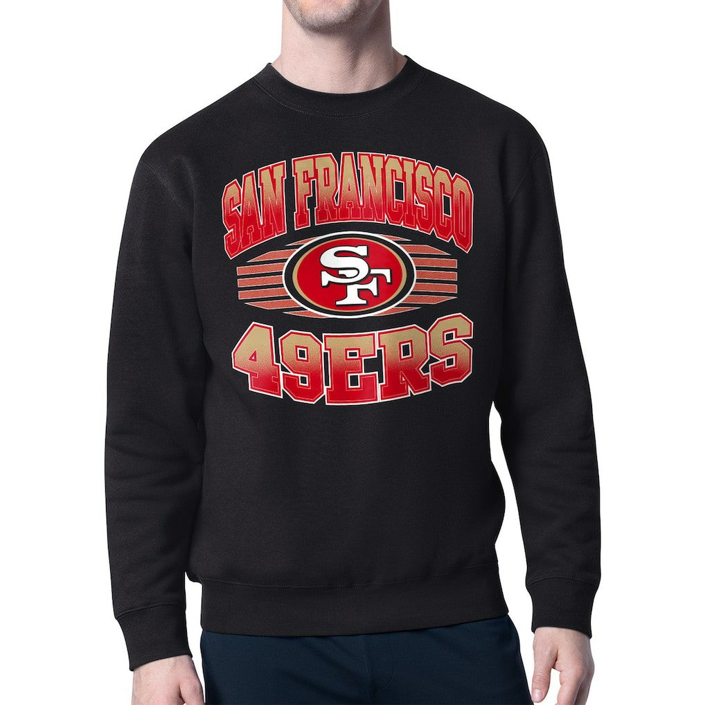 San Francisco 49ers Starter Team Grit Graphic Fleece Pullover Sweatshirt Black