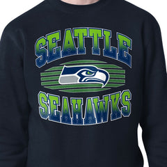 Seattle Seahawks Starter Team Grit Graphic Fleece Pullover Sweatshirt College Navy