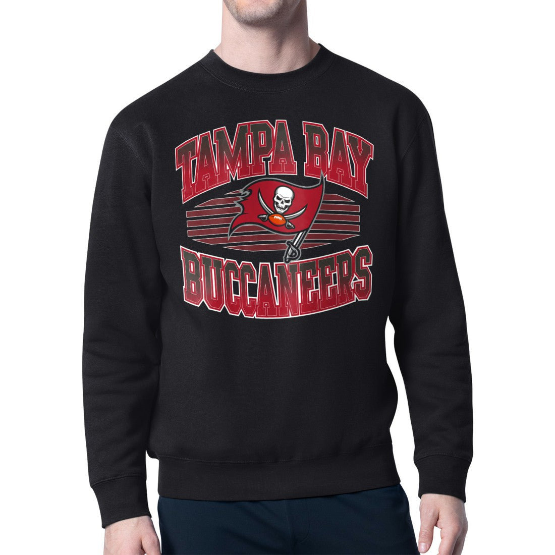 Tampa Bay Buccaneers Starter Team Grit Graphic Fleece Pullover Sweatshirt Black