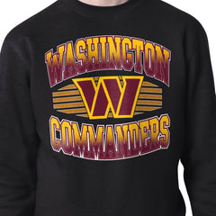 Washington Commanders Starter Team Grit Graphic Fleece Pullover Sweatshirt Black