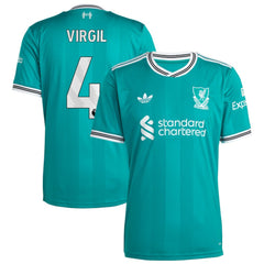 Virgil van Dijk Liverpool 2025/26 Third Replica Player Jersey Green sale