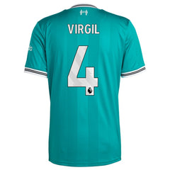Virgil van Dijk Liverpool 2025/26 Third Replica Player Jersey Green sale