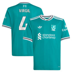 Virgil van Dijk Liverpool Youth 2025/26 Third Replica Player Jersey Green