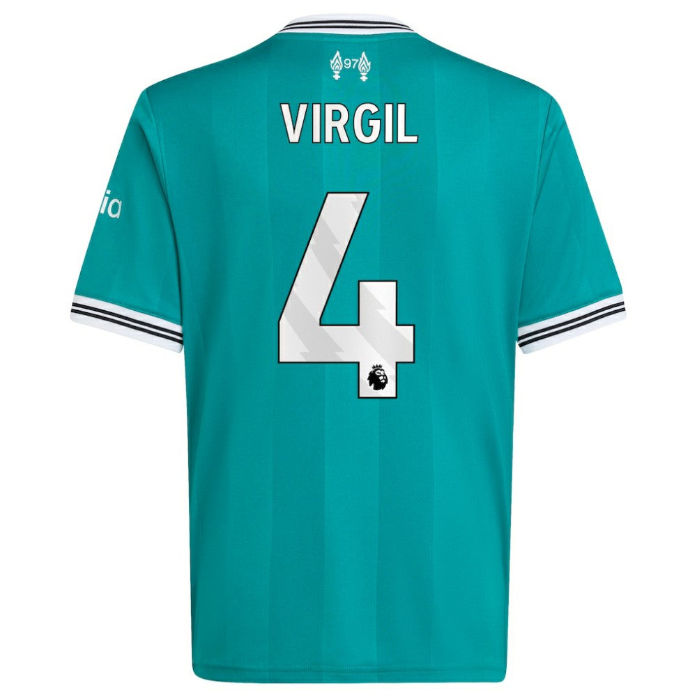 Virgil van Dijk Liverpool Youth 2025/26 Third Replica Player Jersey Green