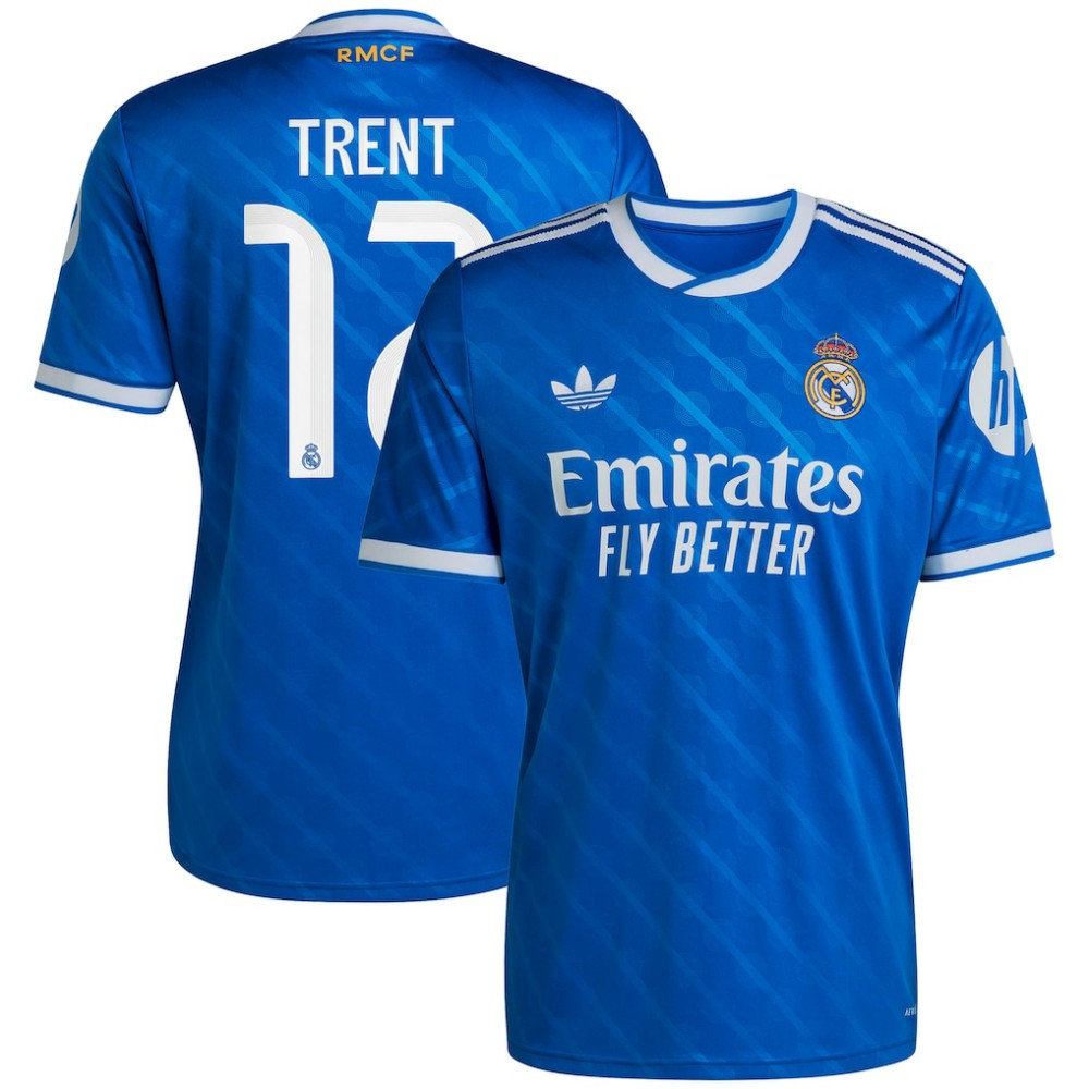 Trent Alexander-Arnold Real Madrid 2025/26 Third Replica Player Jersey Blue