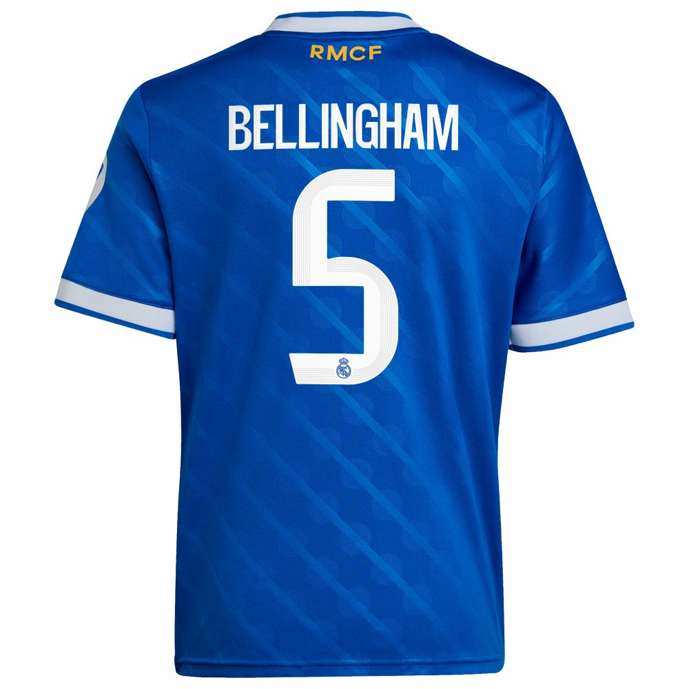 Jude Bellingham Real Madrid Youth 2025/26 Third Replica Player Jersey Blue