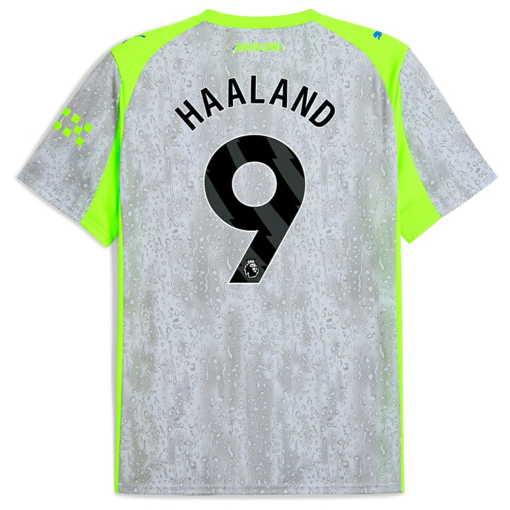 Manchester City 2025/26 Third Replica Jersey Green/Neon Green