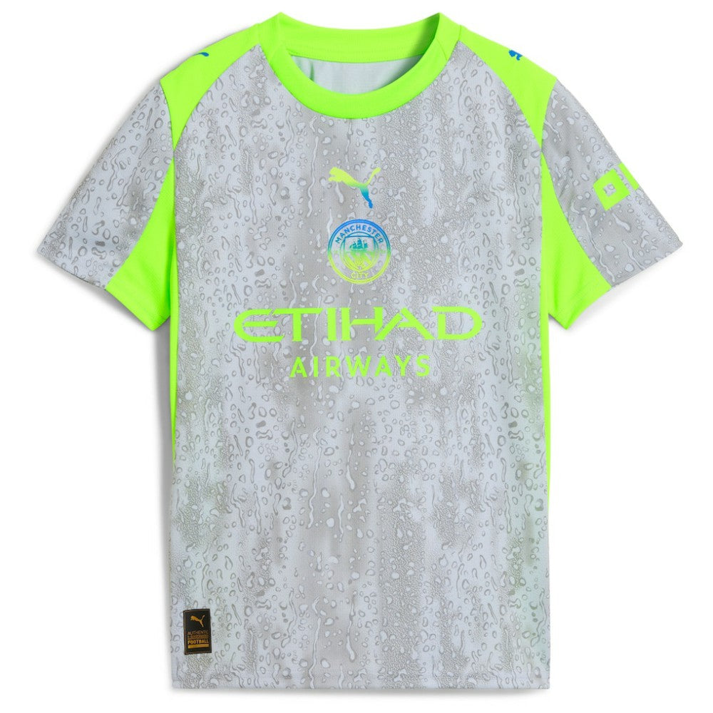 Manchester City Youth 2025/26 Third Replica Jersey Green/Neon Green