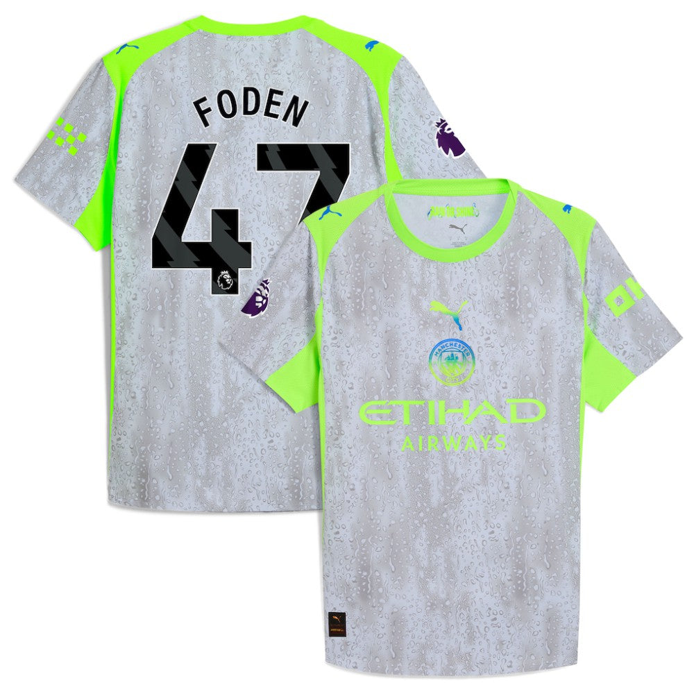 Manchester City 2025/26 Third Jersey Green/Neon Green