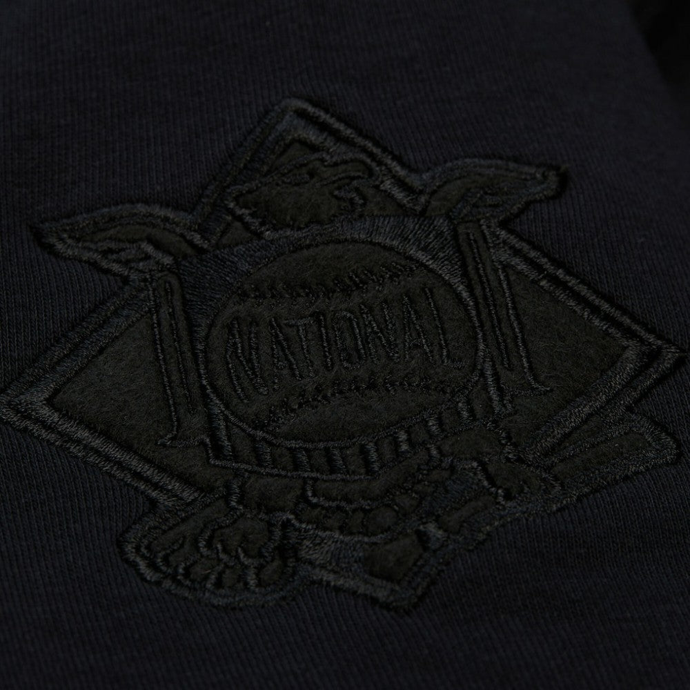 Los Angeles Dodgers Mitchell & Ness Phantom Fleece Crewneck Sweatshirt - Black Sweatshirts