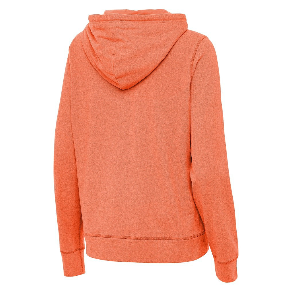 Cincinnati Bengals Antigua Women's Streak Justice Pullover Hoodie Heather Orange