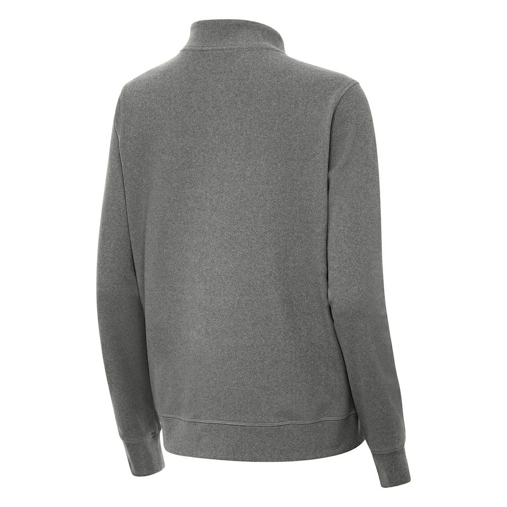 Cincinnati Bengals Antigua Women's Streak Crush Quarter-Zip Pullover Heather Black
