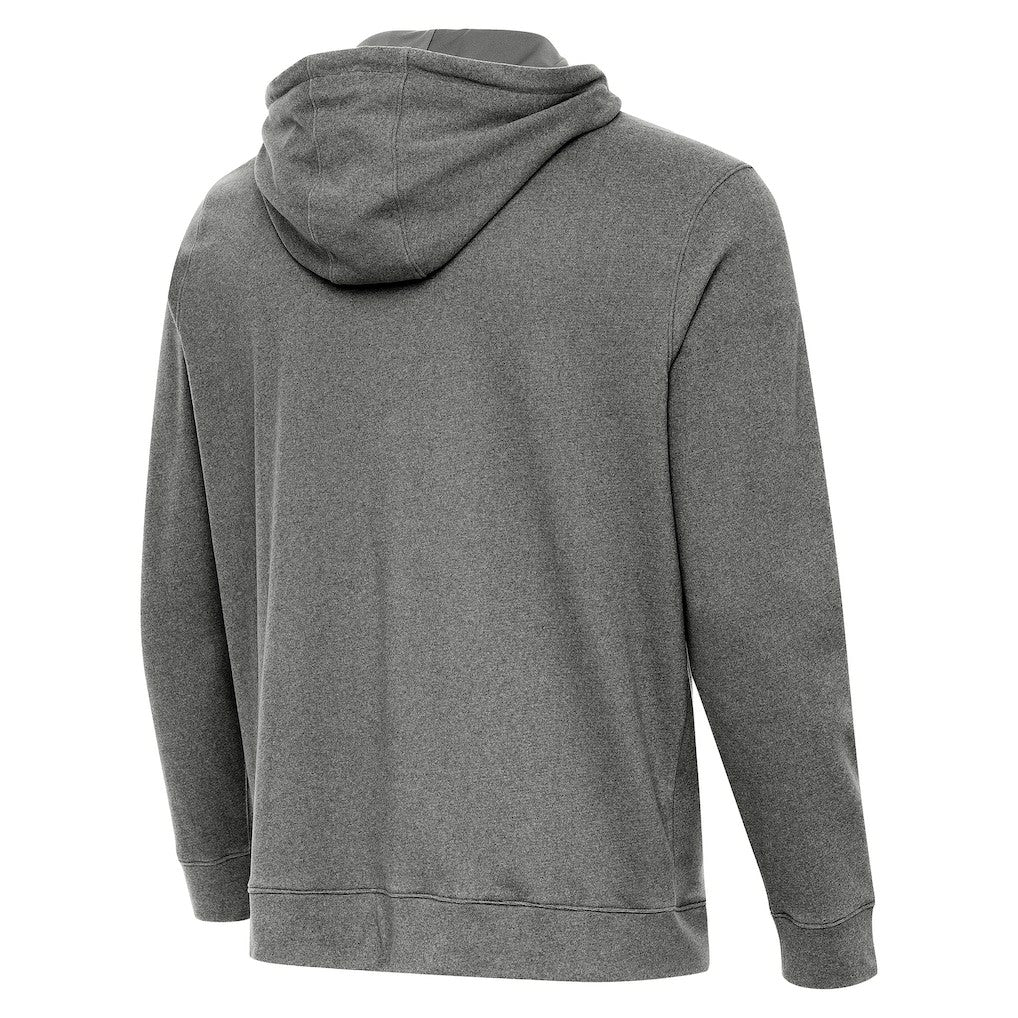 Cincinnati Bengals Antigua Streak Cloud Pullover Hoodie Heather Black