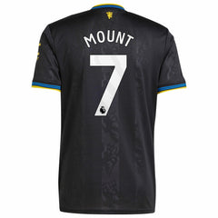 Mason Mount Manchester United 2025/26 Third Replica Player Jersey Black