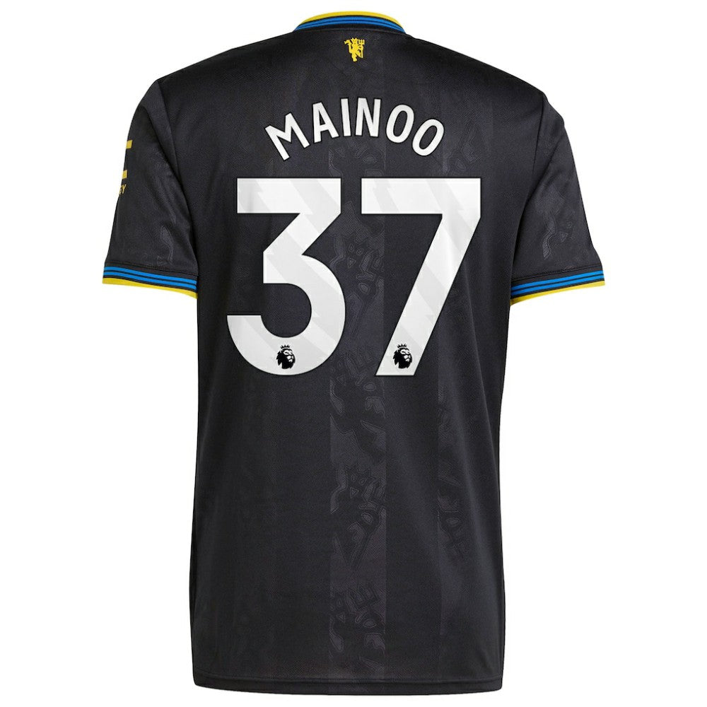 Kobbie Mainoo Manchester United 2025/26 Third Replica Player Jersey Black shop