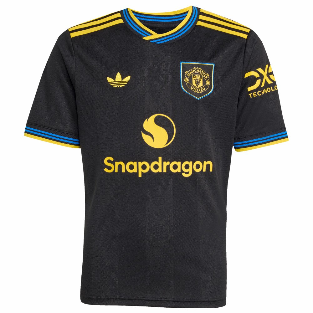 Bruno Fernandes Manchester United Youth 2025/26 Third Replica Player Jersey Black