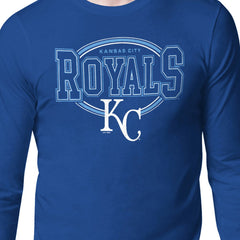 Kansas City Royals Starter Team Track Graphic Long Sleeve T-Shirt - Royal T-shirts