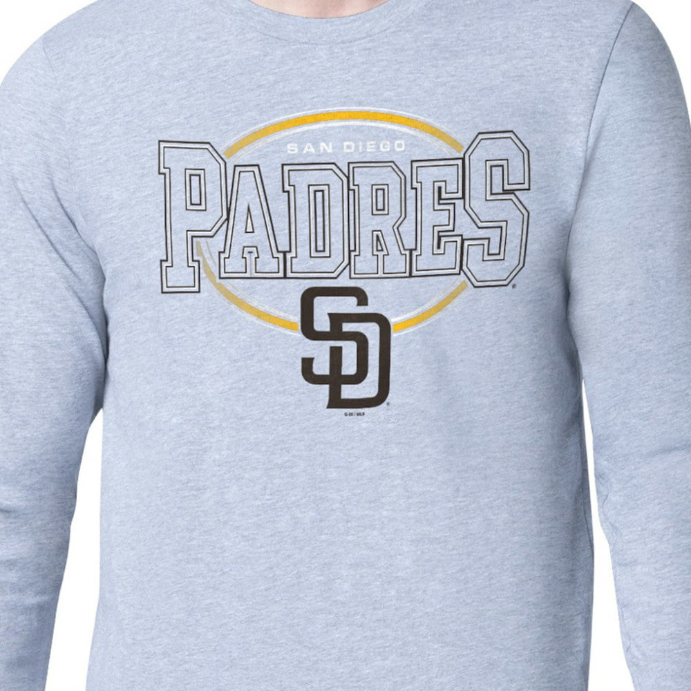 San Diego Padres Starter Team Track Graphic Long Sleeve T-Shirt - Gray T-shirts