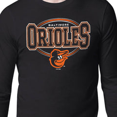 Baltimore Orioles Starter Team Track Graphic Long Sleeve T-Shirt - Black T-shirts