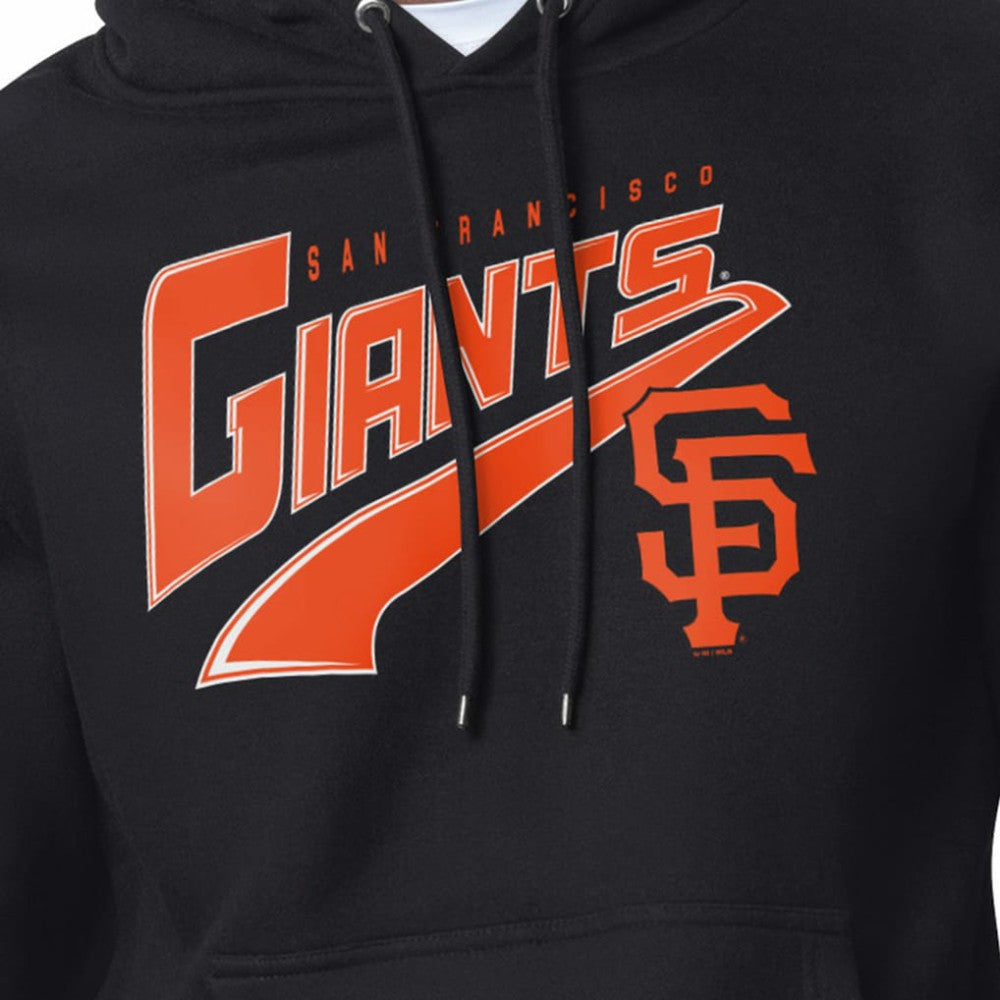 San Francisco Giants Starter Modern Tailsweep Fleece Tri-Blend Pullover Hoodie - Black Hoodies