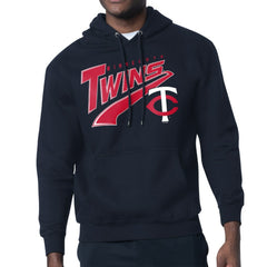 Minnesota Twins Starter Modern Tailsweep Fleece Tri-Blend Pullover Hoodie - Navy Hoodies