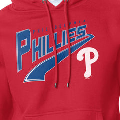 Philadelphia Phillies Starter Modern Tailsweep Fleece Tri-Blend Pullover Hoodie - Red Hoodies