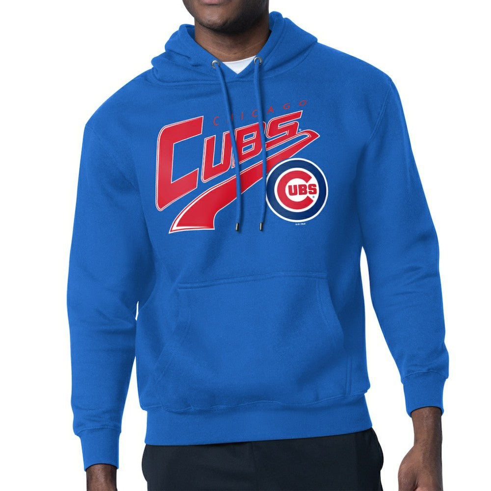 Chicago Cubs Starter Modern Tailsweep Fleece Tri-Blend Pullover Hoodie - Royal Hoodies