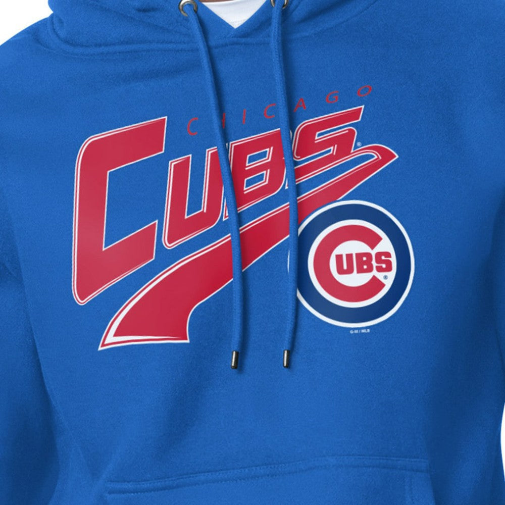 Chicago Cubs Starter Modern Tailsweep Fleece Tri-Blend Pullover Hoodie - Royal Hoodies