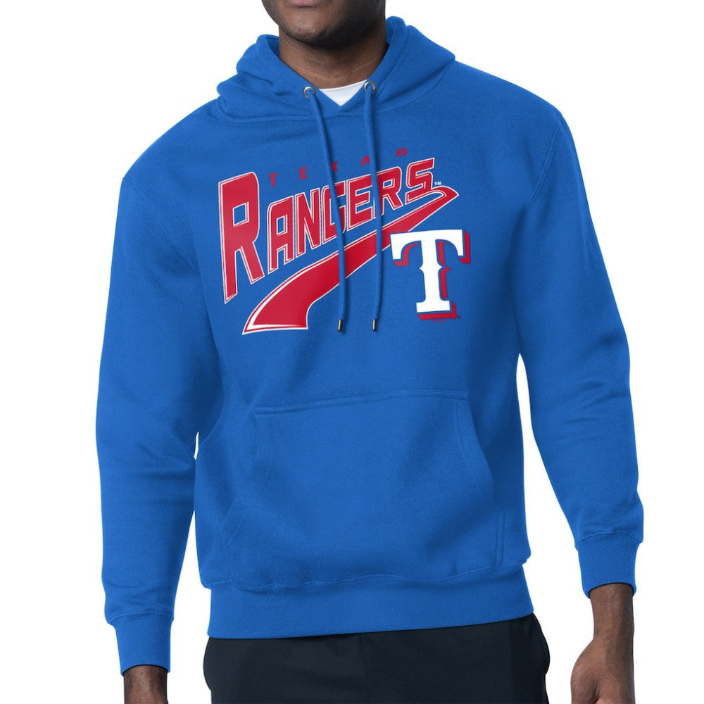Texas Rangers Starter Modern Tailsweep Fleece Tri-Blend Pullover Hoodie - Royal Hoodies