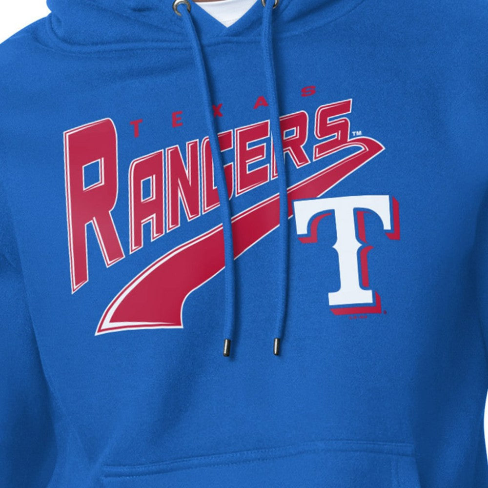 Texas Rangers Starter Modern Tailsweep Fleece Tri-Blend Pullover Hoodie - Royal Hoodies