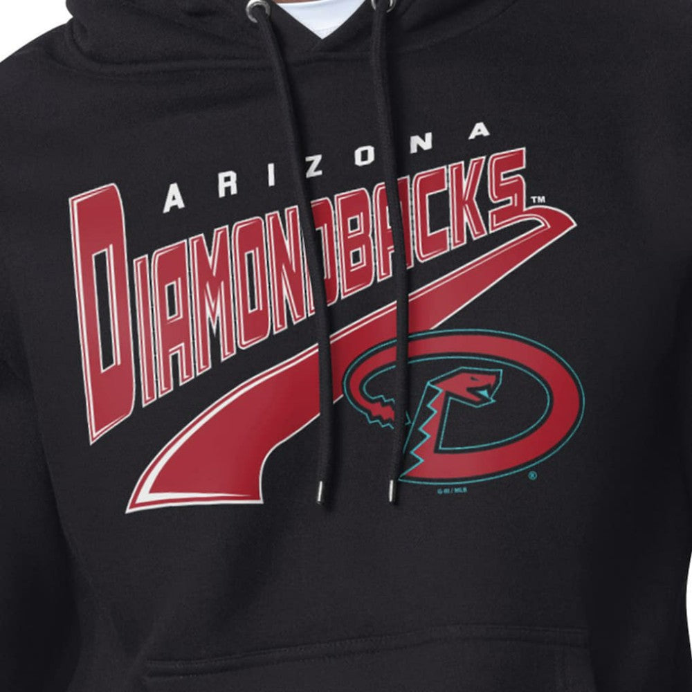 Arizona Diamondbacks Starter Modern Tailsweep Fleece Tri-Blend Pullover Hoodie - Black Hoodies