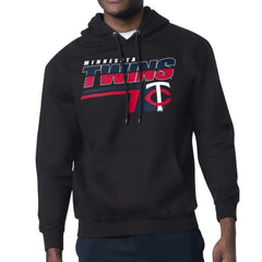 Minnesota Twins Starter Logo Push Graphic Hoodie - Black Hoodies