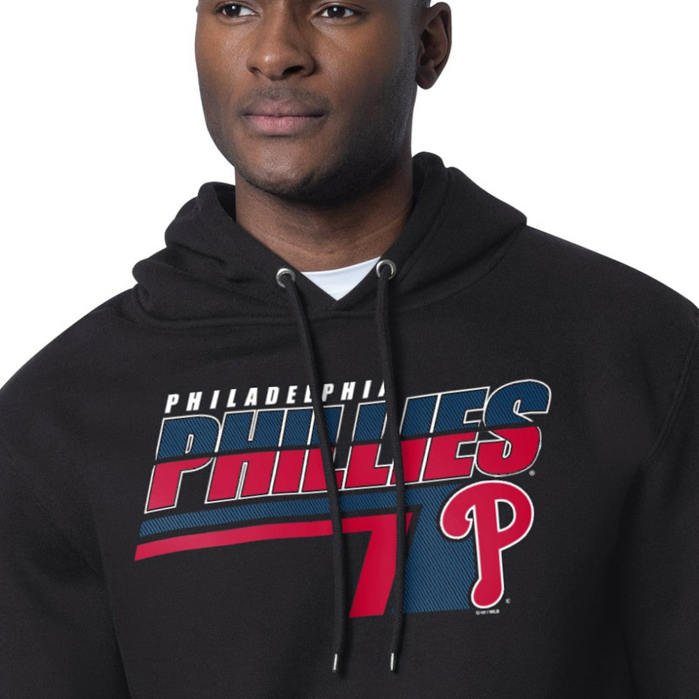 Philadelphia Phillies Starter Logo Push Graphic Hoodie - Black Hoodies