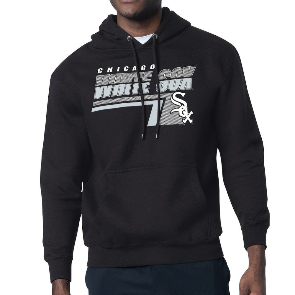 Chicago White Sox Starter Logo Push Graphic Hoodie - Black Hoodies