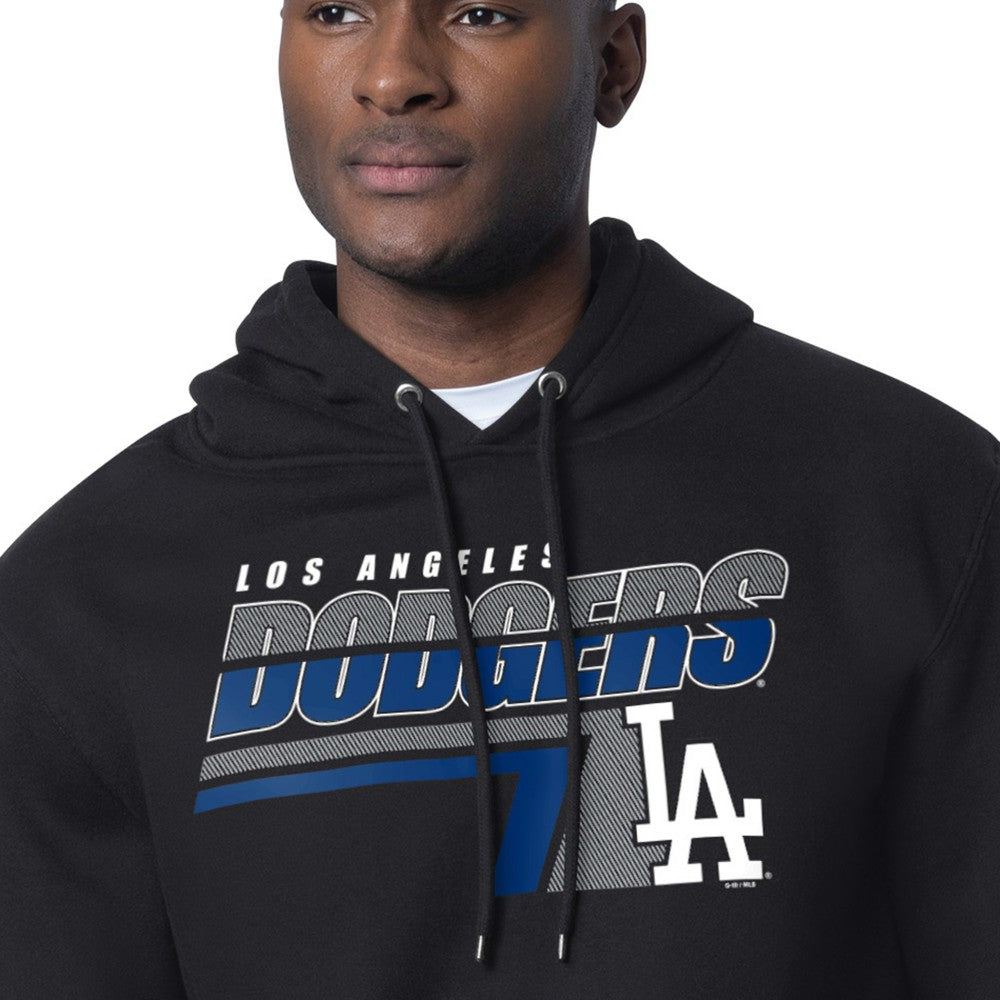 Los Angeles Dodgers Starter Logo Push Graphic Hoodie - Black Hoodies