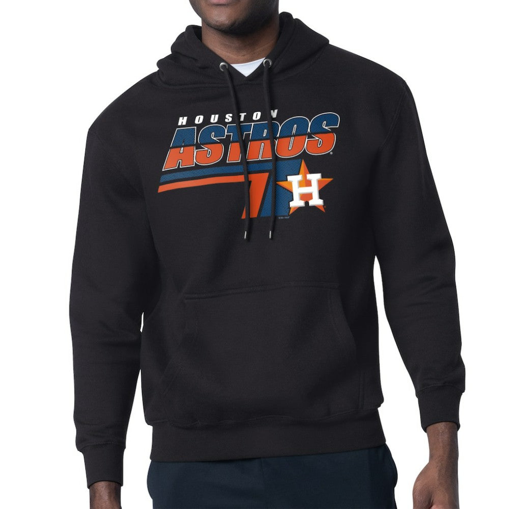 Houston Astros Starter Logo Push Graphic Hoodie - Black Hoodies