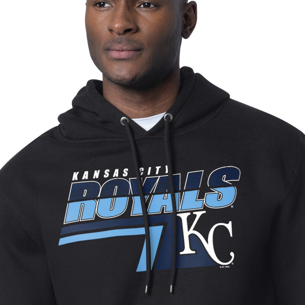 Kansas City Royals Starter Logo Push Graphic Hoodie - Black Hoodies