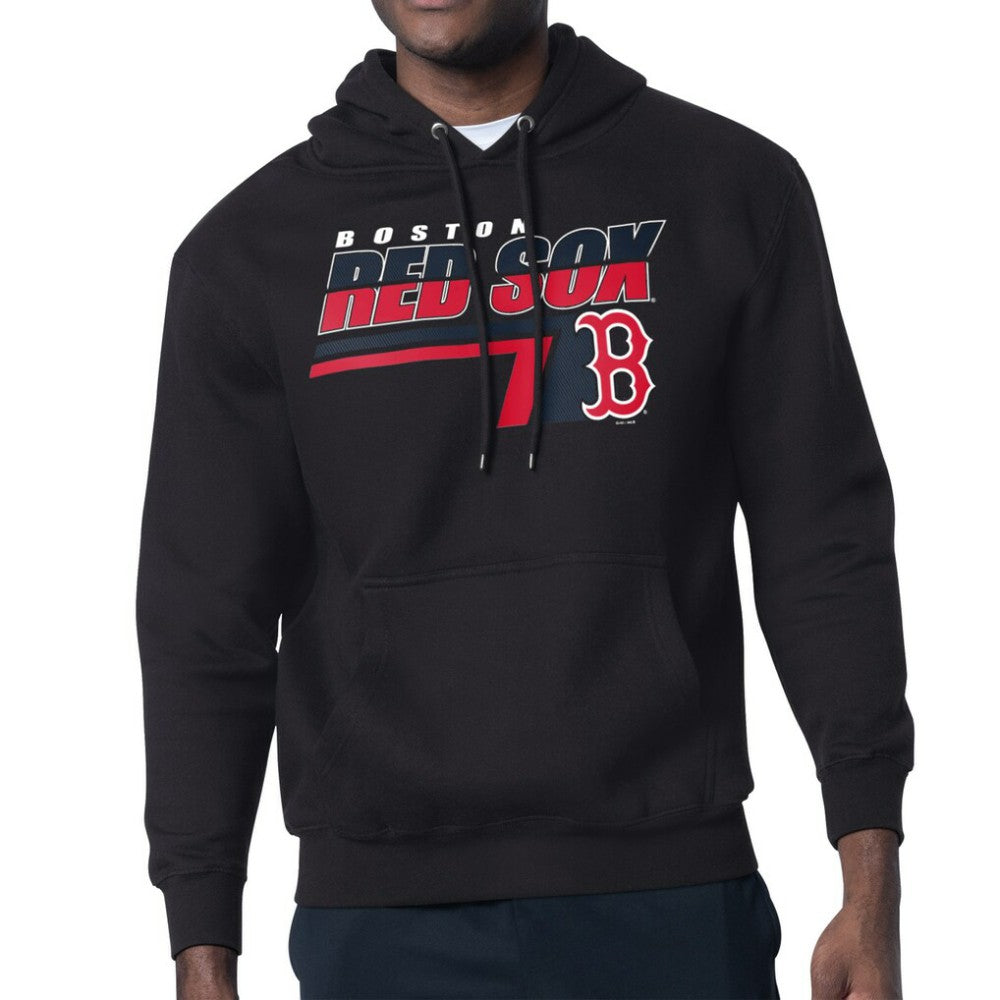 Boston Red Sox Starter Logo Push Graphic Hoodie - Black Hoodies