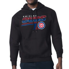 Chicago Cubs Starter Logo Push Graphic Hoodie - Black Hoodies