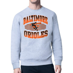 Baltimore Orioles Starter Team Grit Graphic Fleece Pullover Sweatshirt - Heather Gray Pullover