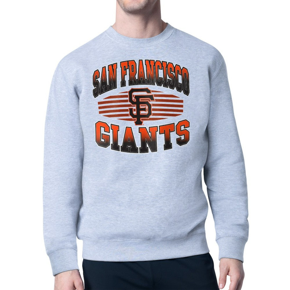San Francisco Giants Starter Team Grit Graphic Fleece Pullover Sweatshirt - Heather Gray Pullover
