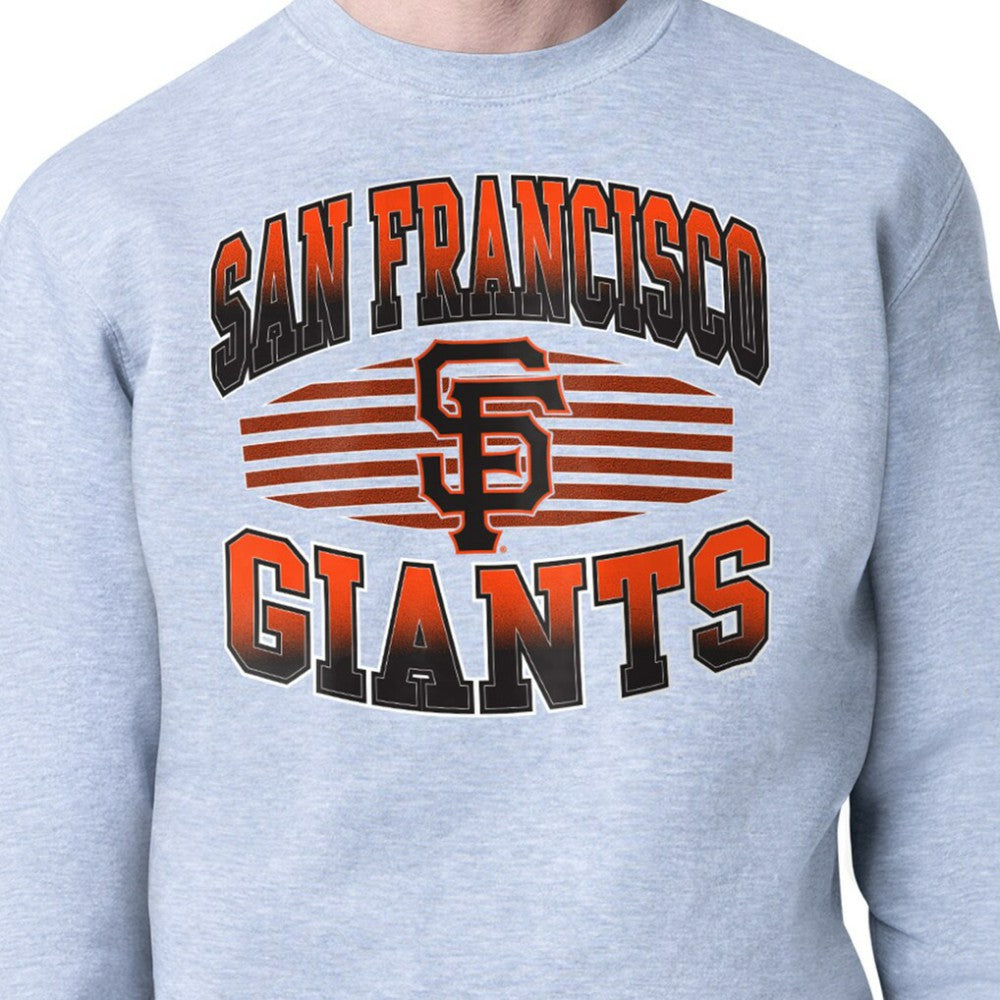 San Francisco Giants Starter Team Grit Graphic Fleece Pullover Sweatshirt - Heather Gray Pullover
