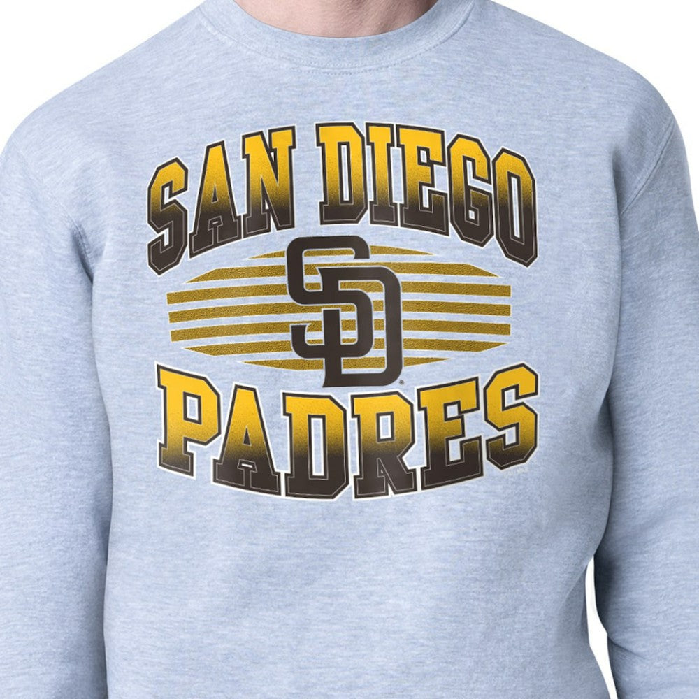 San Diego Padres Starter Team Grit Graphic Fleece Pullover Sweatshirt - Heather Gray Pullover